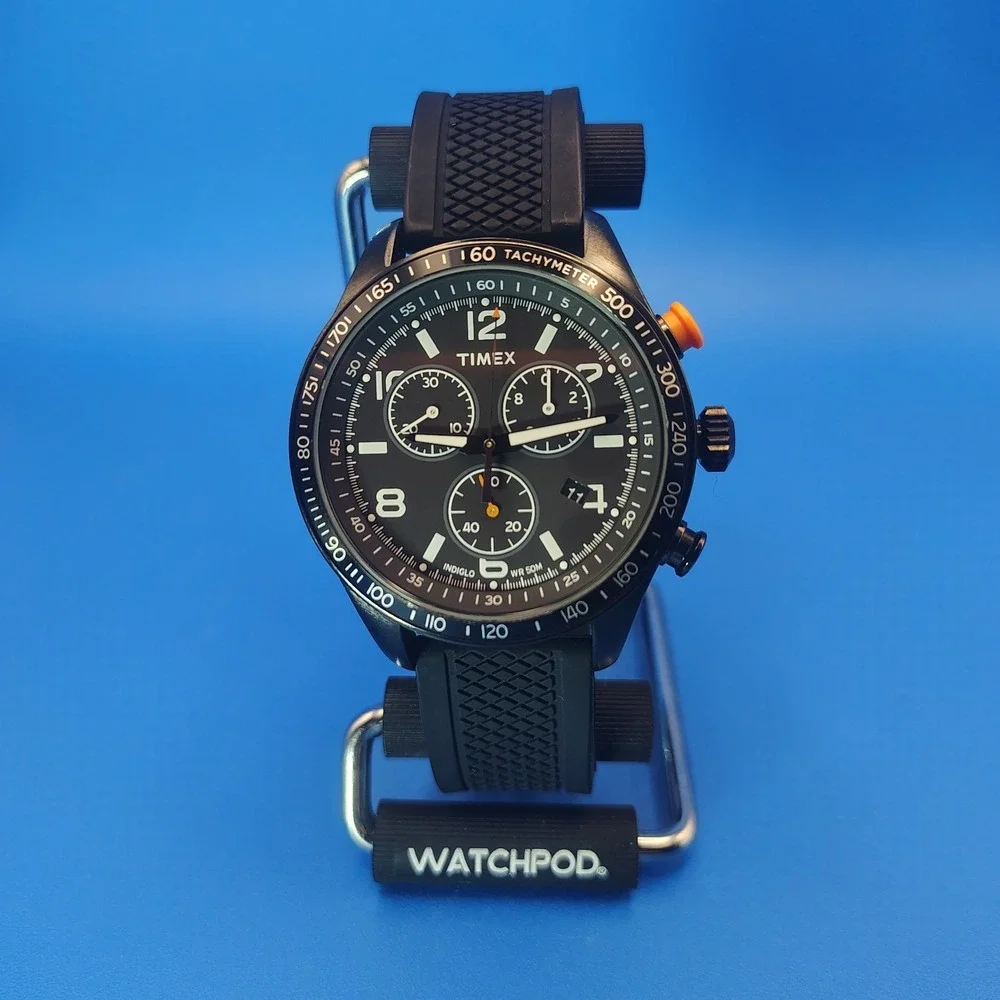 Vintage 2010 Timex Expedition Sport Chronograph 42mm Mens Quartz Watch 50M *Mint
